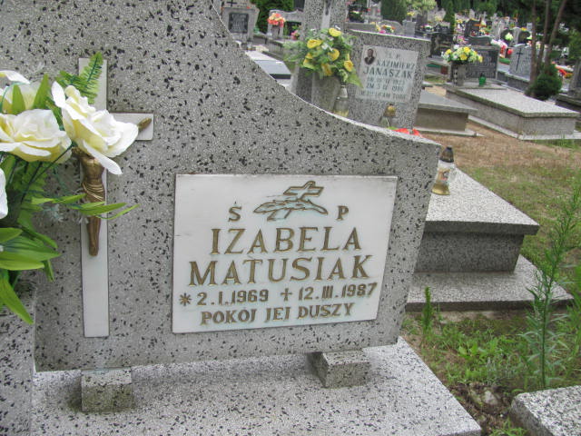 Izabela Matusiak 1969 Węgliniec - Grobonet - Wyszukiwarka osób pochowanych