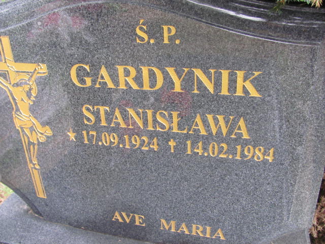 Stanisława Gardynik 1924 Węgliniec - Grobonet - Wyszukiwarka osób pochowanych