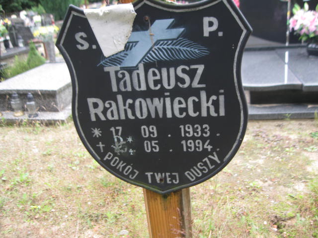 Tadeusz Rakowiecki 1933 Węgliniec - Grobonet - Wyszukiwarka osób pochowanych