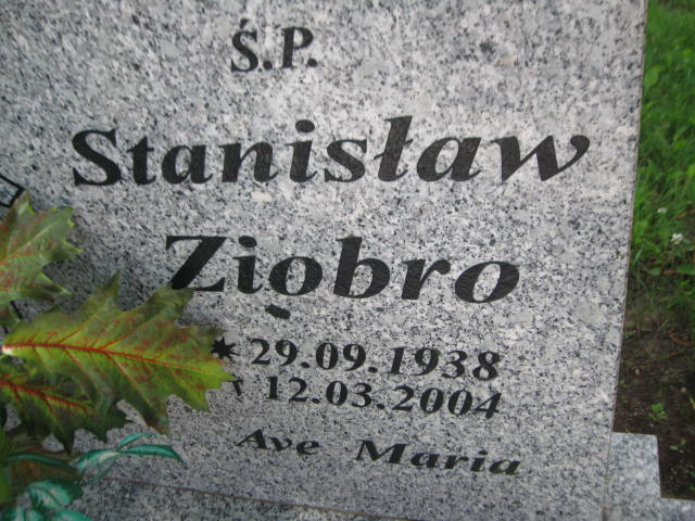 Jerzy Ziobro 1963 Węgliniec - Grobonet - Wyszukiwarka osób pochowanych